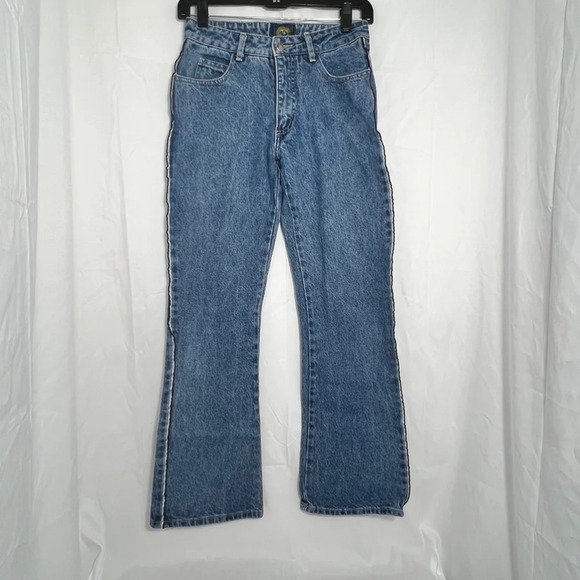 Vintage 90s Women's Paris‎ Blues Bootcut/Flare Jeans Blue Size 3 - Picture 1 of 9